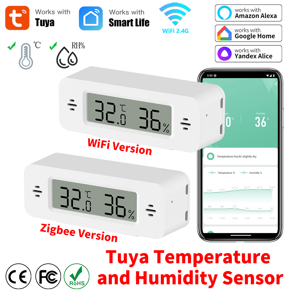 Digital Hygrometer Probe - Tuya WiFi/Zigbee czujnik temperatury i wilgotności