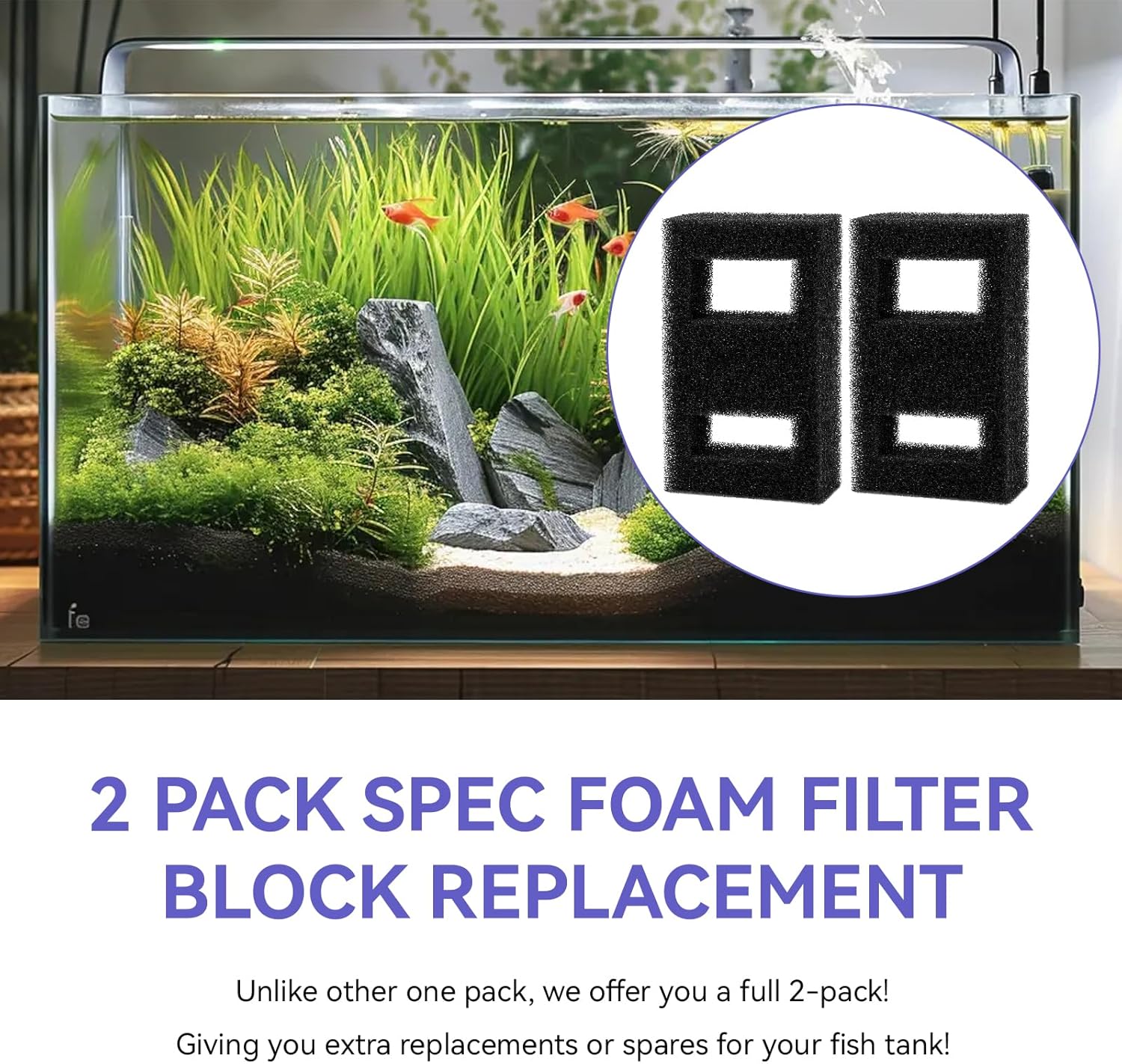 Fluval Aquarium Spec - Kompatybilny blok filtra piankowego pasujący do