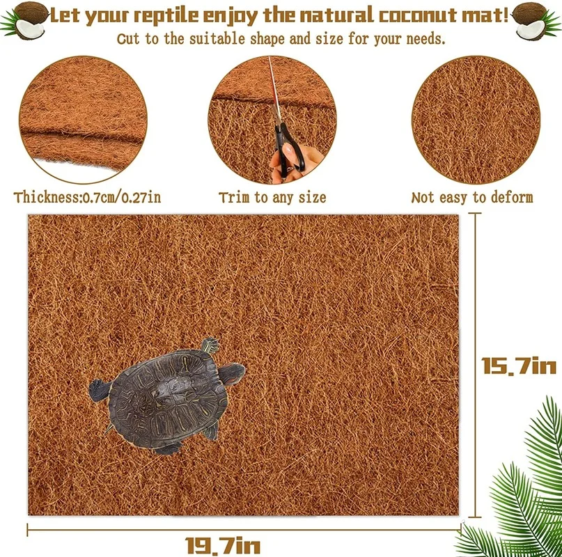 Dywanik dla gadów z naturalneg – Substrate Coconut Fiber recenzja i cena