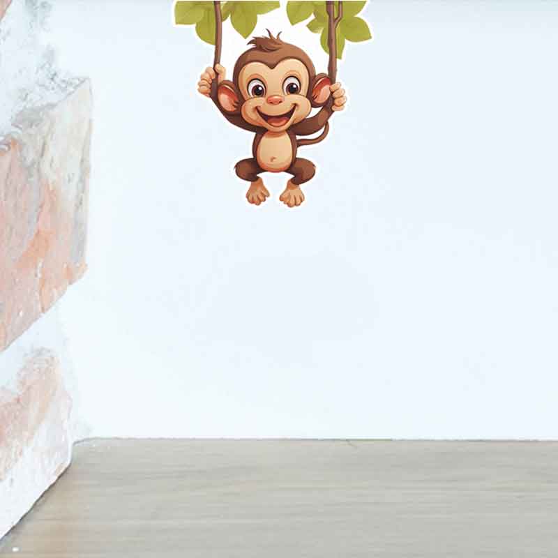 Urocza Mała Małpka - Dekoracja – Pvc Panel Background recenzja i cena