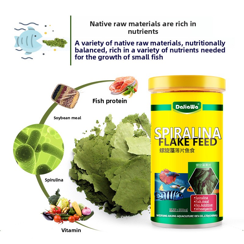 DaJiaWa Spirulina Flake Karmie – Tetra Food Goldfish Flakes recenzja i cena